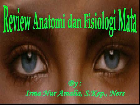 Review Anatomi dan Fisiologi Mata Irma Nur Amalia, S.Kep., Ners