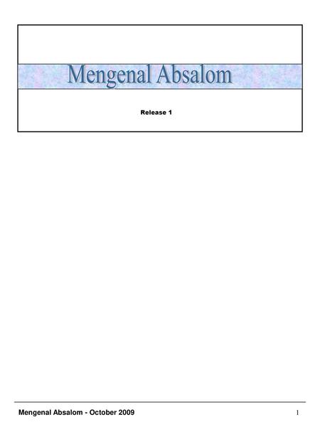 Mengenal Absalom Release 1.