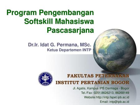 Program Pengembangan Softskill Mahasiswa Pascasarjana