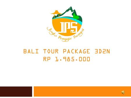 BALI TOUR PACKAGE 3D2N Rp 1.985.000.
