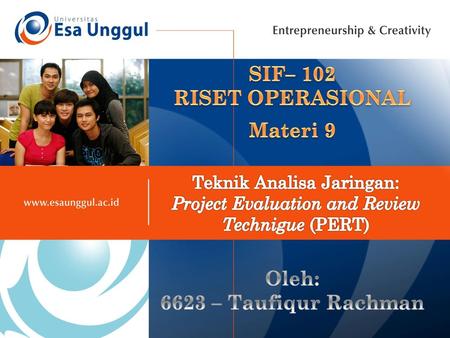 Project Evaluation and Review Technigue (PERT)