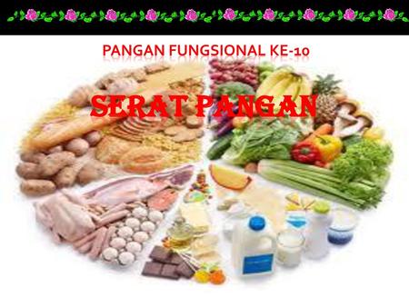 PANGAN FUNGSIONAL ke-10 SERAT PANGAN