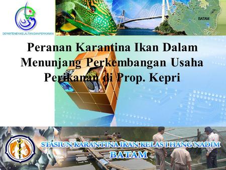 Peranan Karantina Ikan Dalam Menunjang Perkembangan Usaha Perikanan di Prop. Kepri 1.