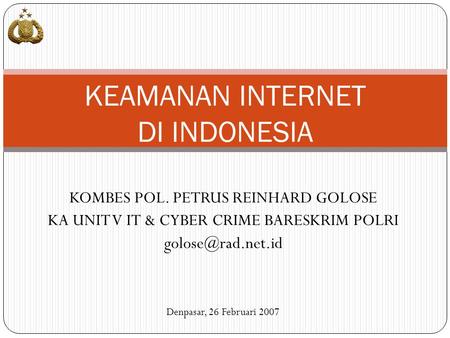 KEAMANAN INTERNET DI INDONESIA