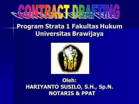 Program Strata 1 Fakultas Hukum Universitas Brawijaya
