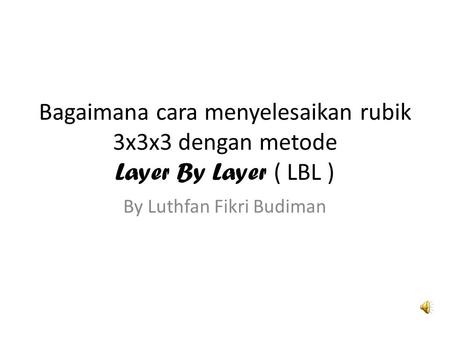 By Luthfan Fikri Budiman