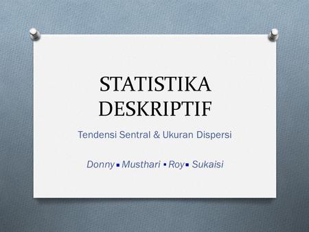 STATISTIKA DESKRIPTIF