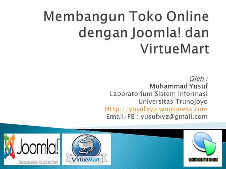 Membangun Toko Online dengan Joomla! dan VirtueMart