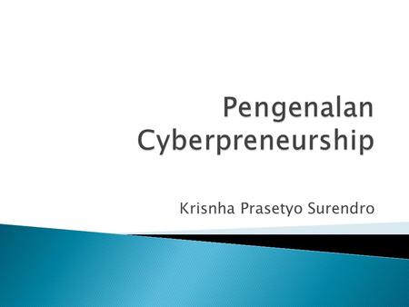 Pengenalan Cyberpreneurship