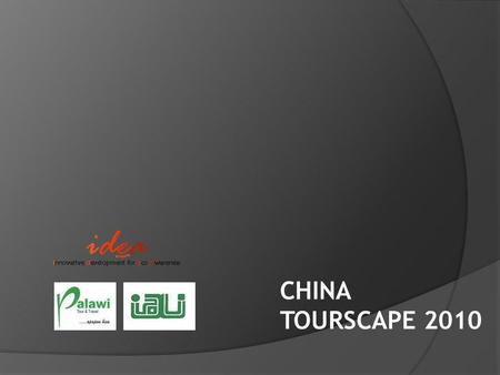 CHINA TOURSCAPE 2010. LATAR BELAKANG  47th IFLA - International Federation of Landscape Architects World Congress tanggal 28-31 Mei 2010 di Suzhou, Cina.