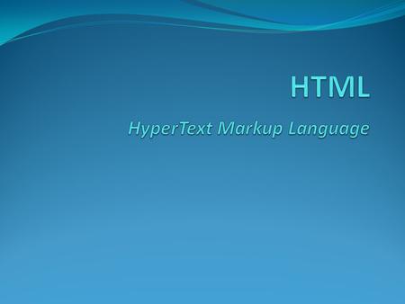 HTML  singkatan dari HyperText Markup Language  menentukan tampilan suatu teks dan tingkat kepentingan dari teks tersebut dalam suatu dokumen. Software.