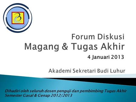 Forum Diskusi Magang & Tugas Akhir