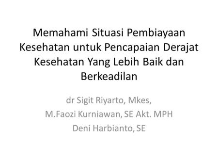 M.Faozi Kurniawan, SE Akt. MPH