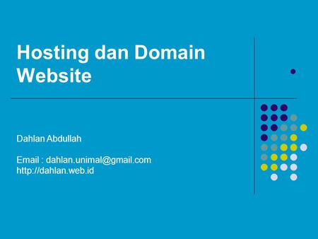 Hosting dan Domain Website