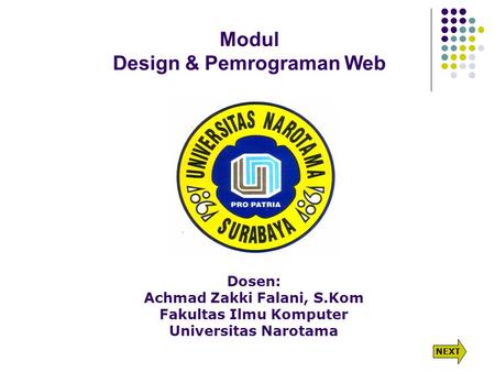 Modul Design & Pemrograman Web