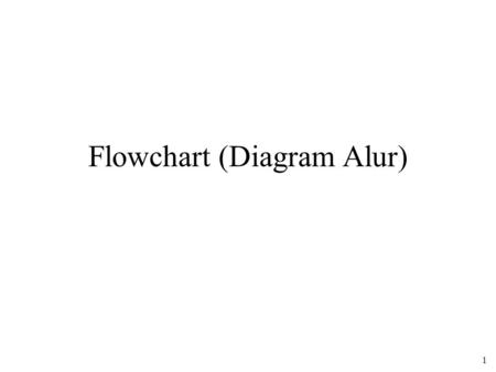 Flowchart (Diagram Alur)