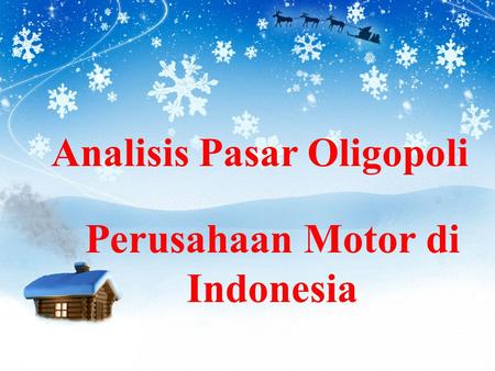 Analisis Pasar Oligopoli