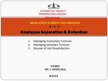 Employee Separation & Retention
