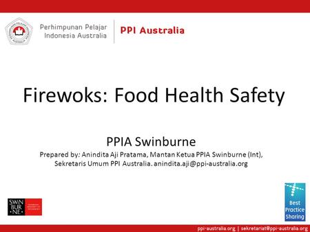 Firewoks: Food Health Safety