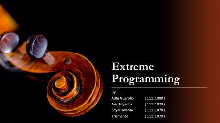 Extreme Programming By : Adhi Nugroho ( )