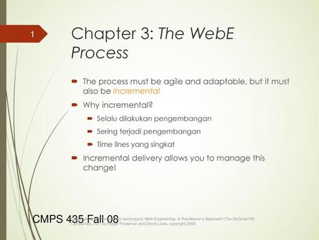 Chapter 3: The WebE Process