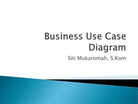 Business Use Case Diagram