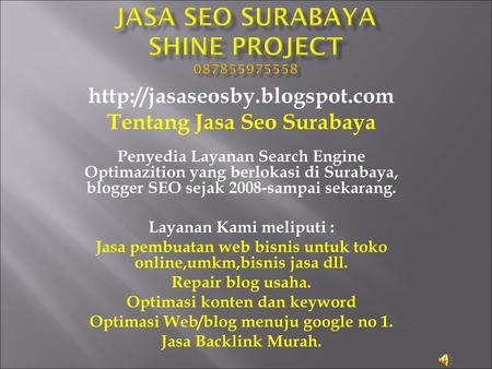 Jasa Seo Surabaya Shine Project
