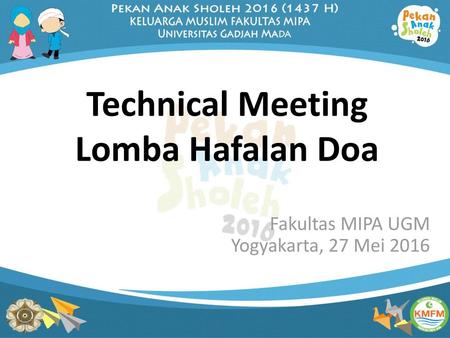 Technical Meeting Lomba Hafalan Doa