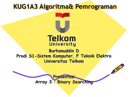 KUG1A3 Algoritma& Pemrograman