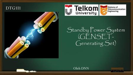 Standby Power System (GENSET-Generating Set)