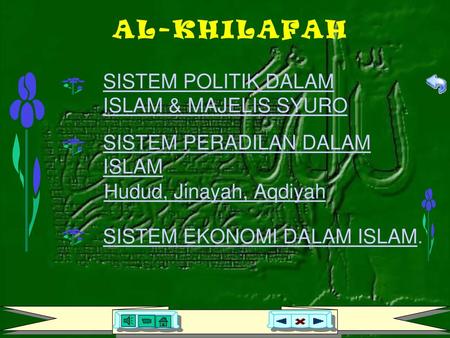 AL-KHILAFAH SISTEM POLITIK DALAM ISLAM & MAJELIS SYURO