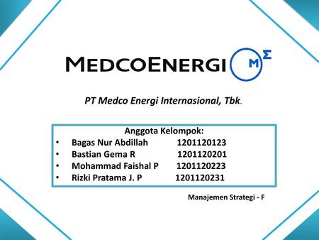 PT Medco Energi Internasional, Tbk.