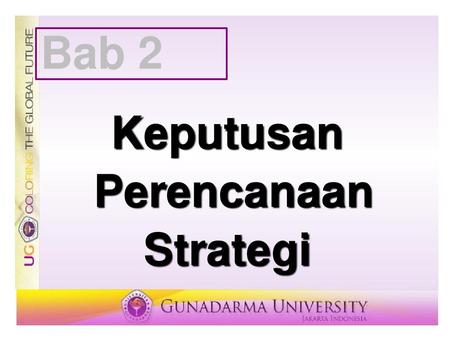 Keputusan Perencanaan Strategi