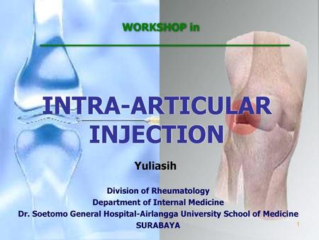 INTRA-ARTICULAR INJECTION