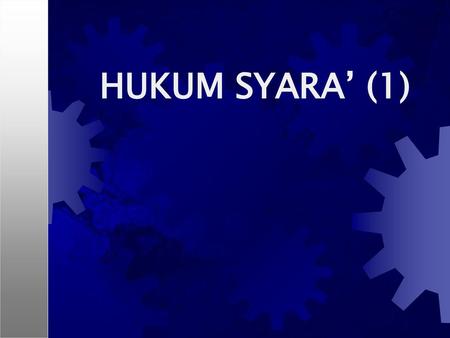 HUKUM SYARA’ (1).
