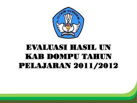 KAB DOMPU TAHUN PELAJARAN 2011/2012