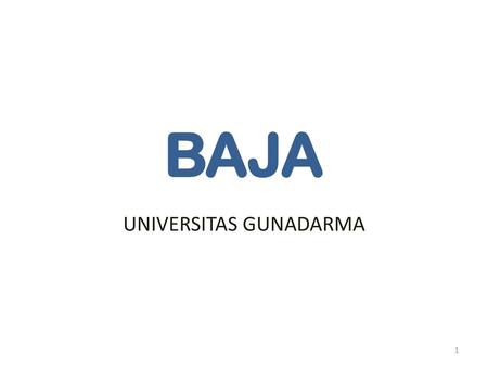 UNIVERSITAS GUNADARMA