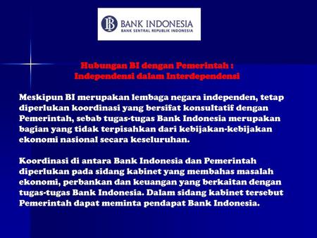 Tugas Tugas Bank Indonesia Ppt Download