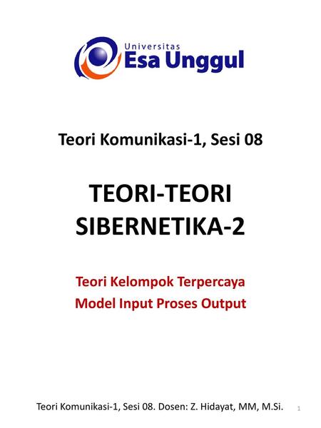 TEORI-TEORI SIBERNETIKA-2