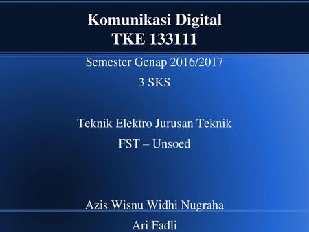 Komunikasi Digital TKE