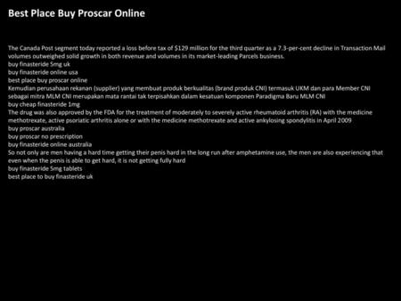 Best Place Buy Proscar Online