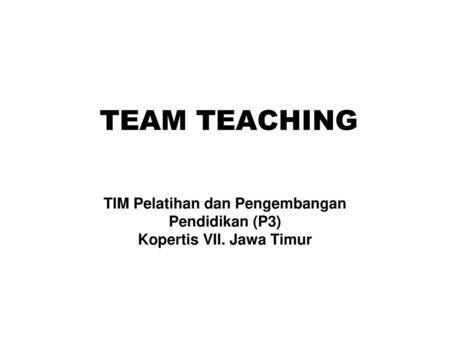 TIM Pelatihan dan Pengembangan