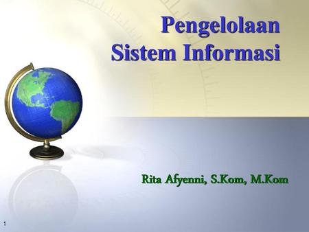 Pengelolaan Sistem Informasi