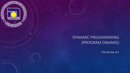 Dynamic Programming (Program Dinamis)