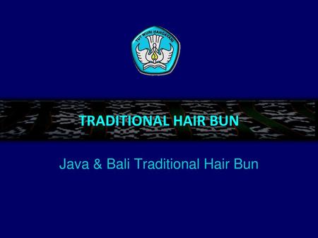 Java & Bali Traditional Hair Bun