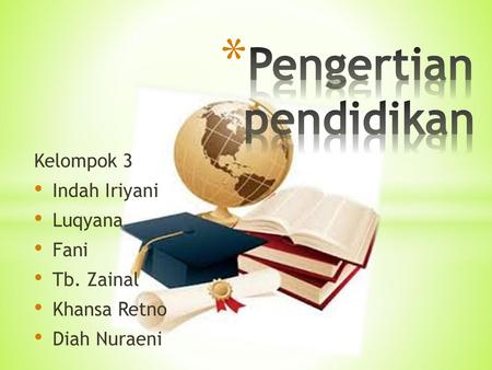 Pengertian pendidikan