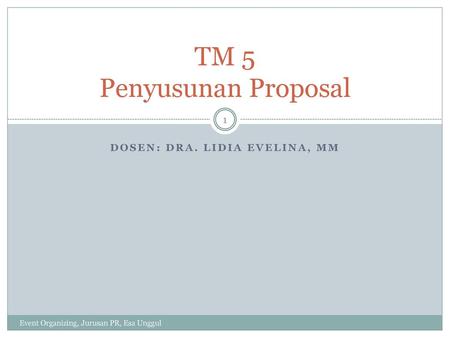TM 5 Penyusunan Proposal