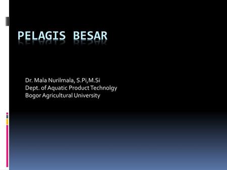 PELAGIS BESAR Dr. Mala Nurilmala, S.Pi,M.Si