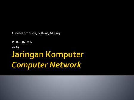 Jaringan Komputer Computer Network