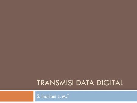 Transmisi data digital